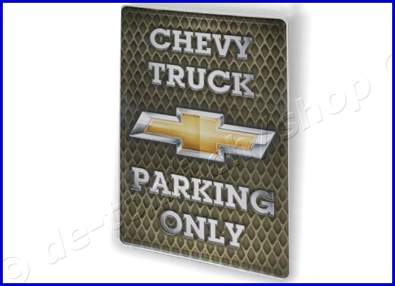 TARGA CHEVY TRUCKS PARKING ONLY ( 30X46 cm) TARGA CHEVY TRUCKS PARKING ONLY ( 30X46 cm)
